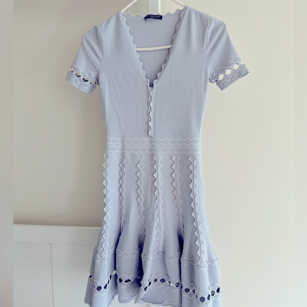ALEXANDER MCQUEEN light blue dress (size XS)!